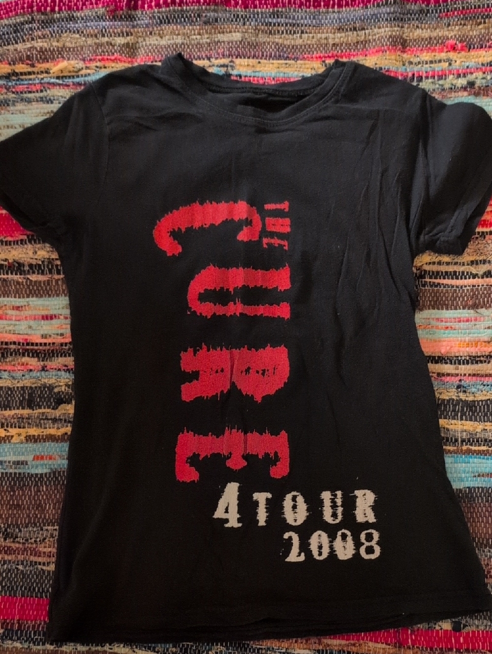 *VINTAGE* AUTHENTIC The Cure 2008 Tour Black Graphic Tee